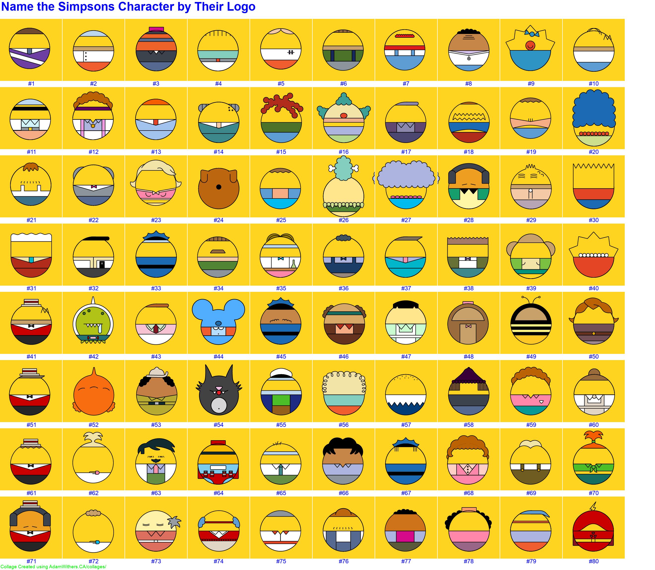 CollageH: guessSimpsonsLogos